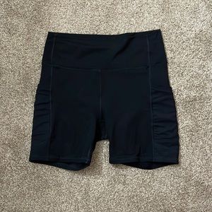 Black workout shorts